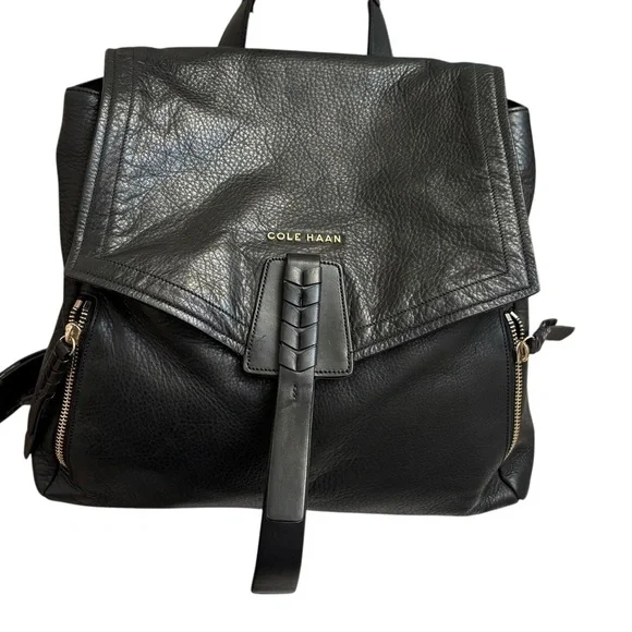cole haan fantine mini backpack Cole Haan black leather backpack